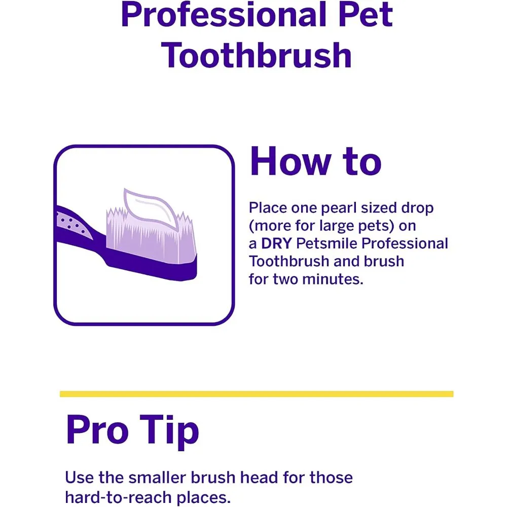 10% OFF: Petsmile Professional 45 Degree Dual-Ended Toothbrush For Cats & Dogs