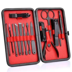 15 Piece Professional Manicure Set With Travel Case