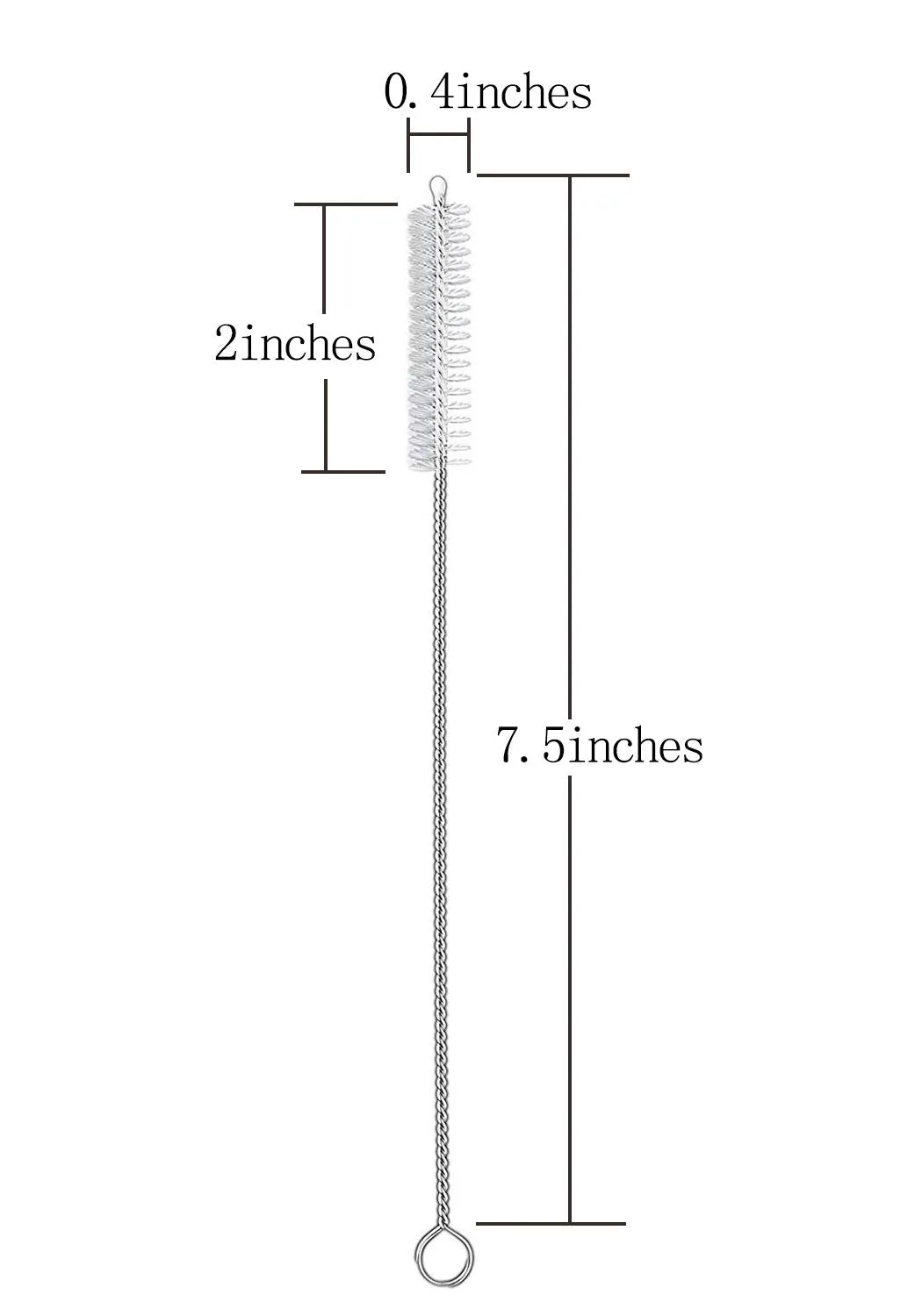 2 Starbucks Straws Cleaning Brush -- BPA Free -- 2 Heavy Bristle Straw Cleaner for Washing Ss Drink Straws, Tea Pot Spout, Glass Bottles, Mini, Micro, Pipe