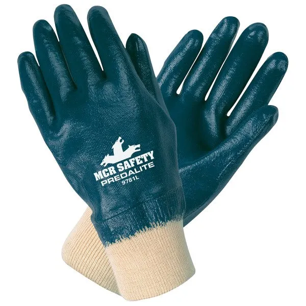 9781XL MCR Safety Predalite Gloves, X-Large, Nitrile, White, 11 Inch L