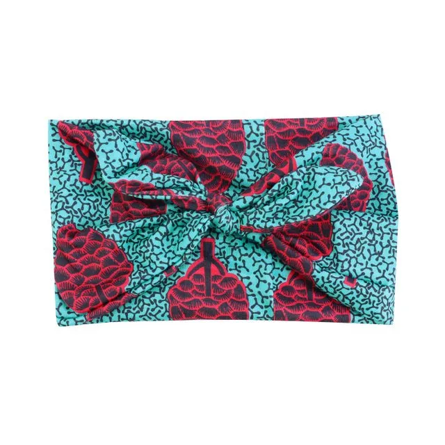 African Print Stretch Bandana Head Wrap Floral Ankara Dashiki Women