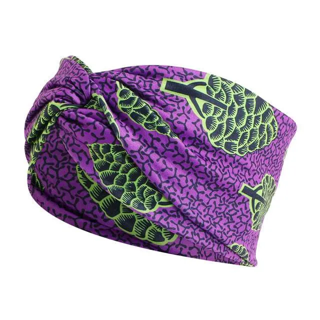 African Print Stretch Bandana Head Wrap Floral Ankara Dashiki Women