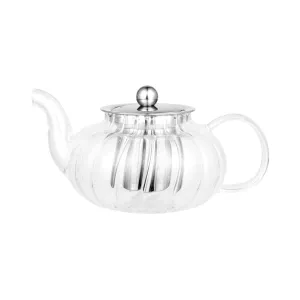 Avanti Vortice Dhalia Ribbed Glass Teapot - 400ml