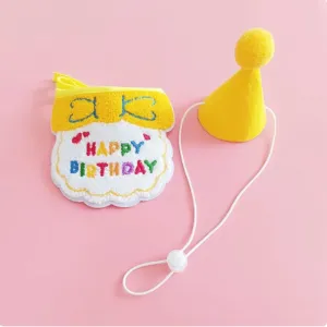 Birthday Bib & Hat Set