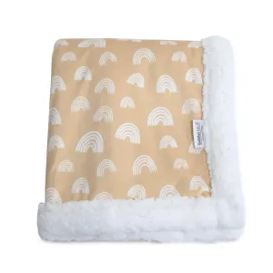 Bubba Blue Nordic Cuddle Blanket with Fleece Lining - Vanilla/latte