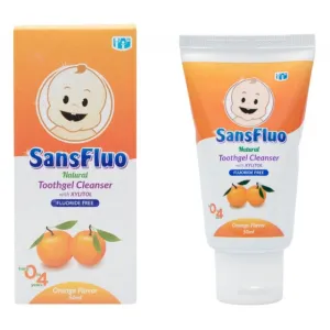 BUY 2, GET 1 - Sansfluo Natural Tooth Gel Cleanser, Orange (50 ML)