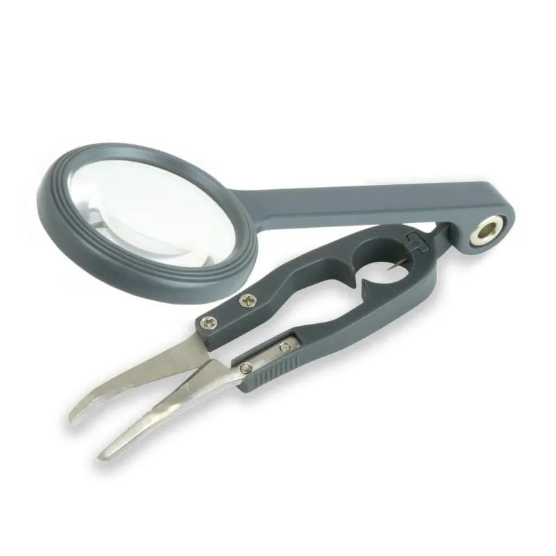 Carson Fish'n Grip 4.5x Magnifier (Tweezers, hook cleaner, line cutter)