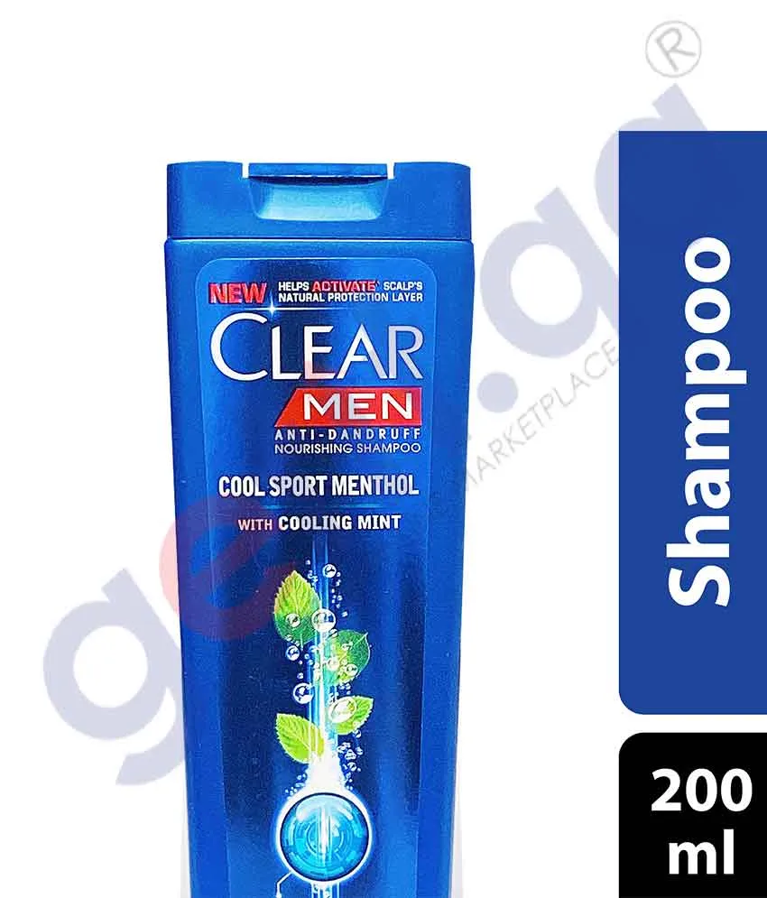 CLEAR 200ML COOL SPORT MENTHOL (MEN) SHAMPOO