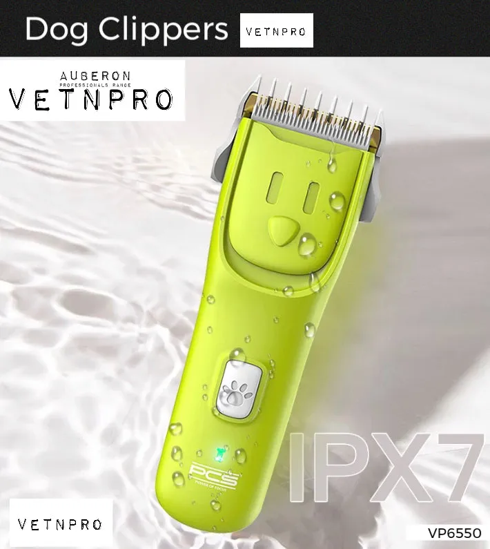 Clipper Set cordless 5500rpm high power USB rechargeable Dog Pet Waterproof 60mins working time