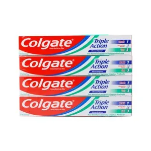 Colgate TripleAction Toothpaste 4 units/237 ml/ 8oz The triple-clean feeling of Colgate Triple Original Mint Action Toothpaste will keep you smiling all day-380393