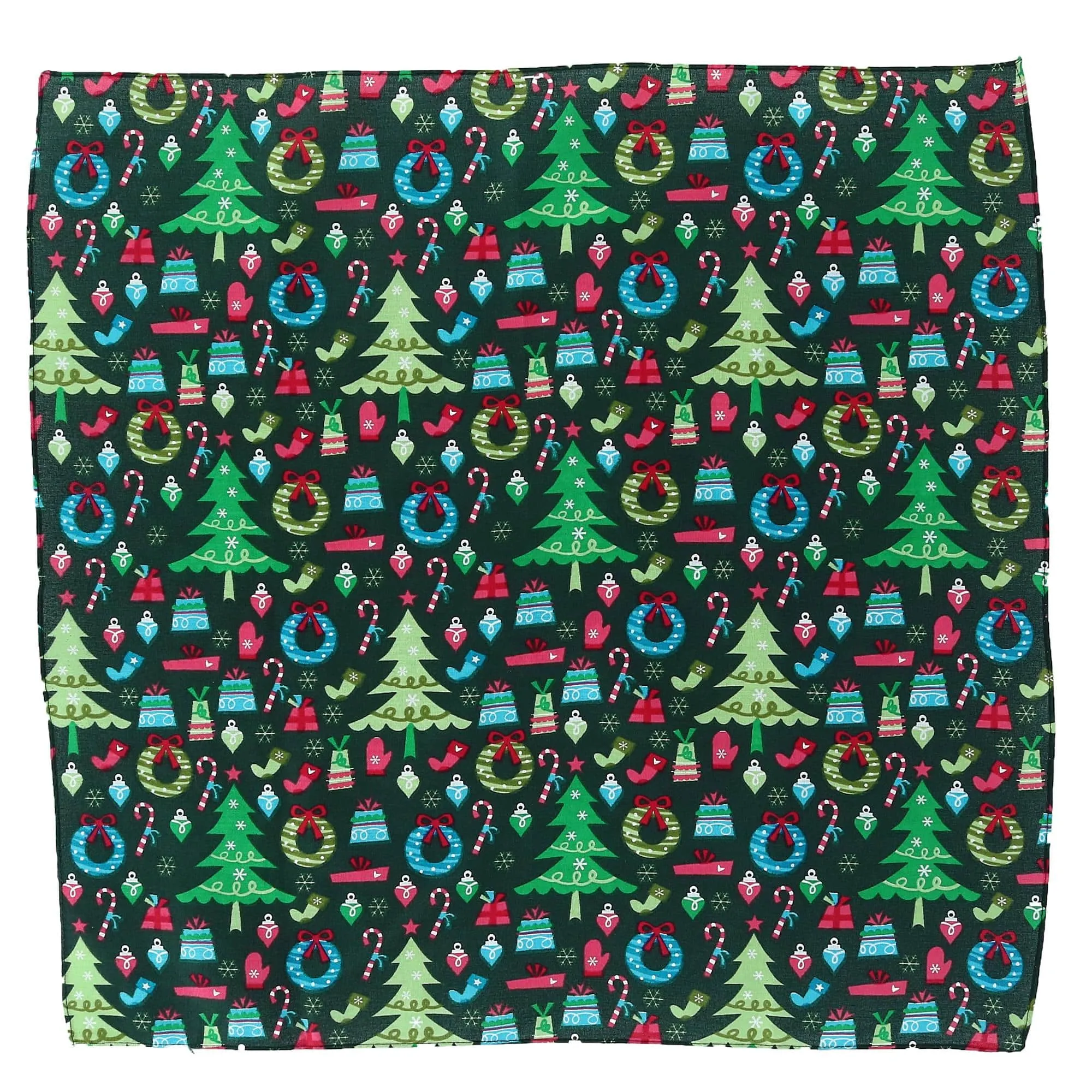 CTM® Trendy Christmas Pattern Holiday Print Bandana