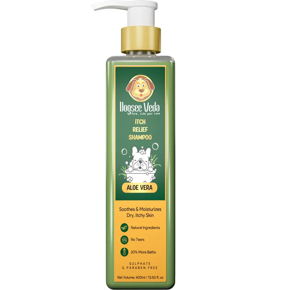 Dogsee Veda Aloe Vera Itch Relief Dog Shampoo 400ml