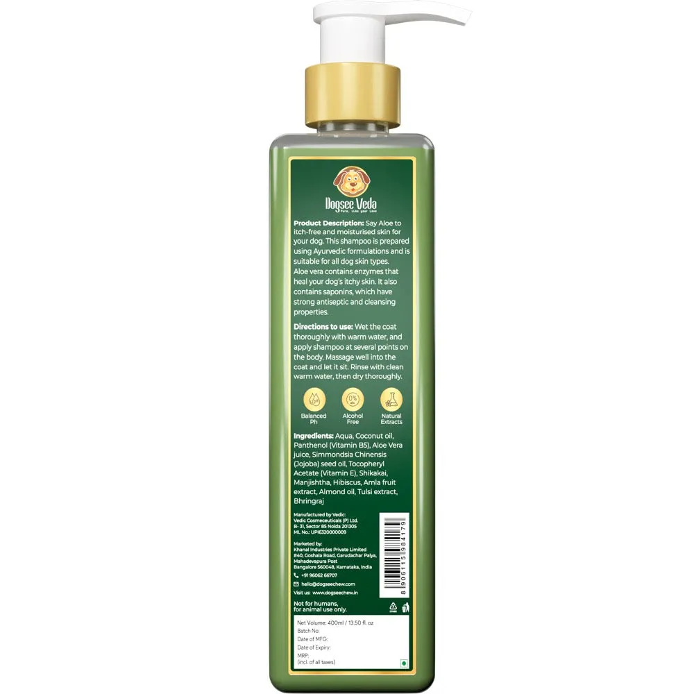 Dogsee Veda Aloe Vera Itch Relief Dog Shampoo 400ml