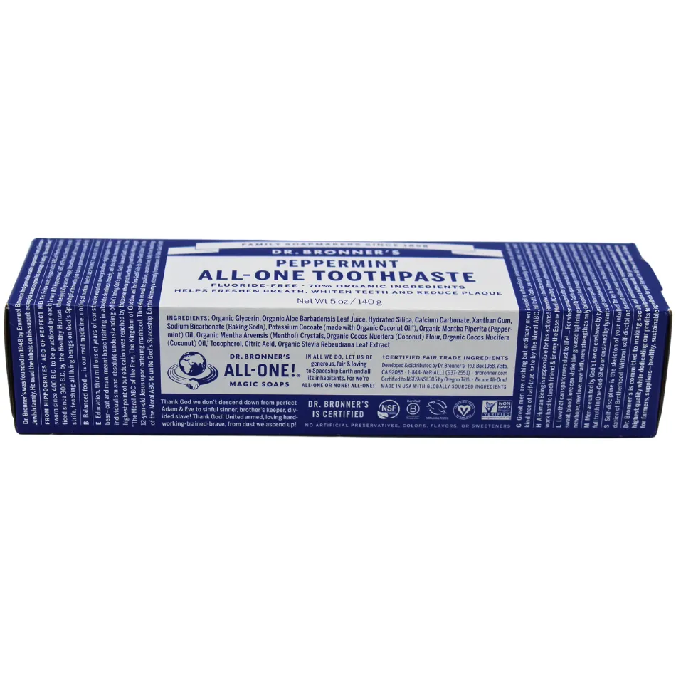 Dr. Bronner's Toothpaste Peppermint 5oz