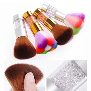 Dusting Brush Soft Hair Short Handle With Rhinestones