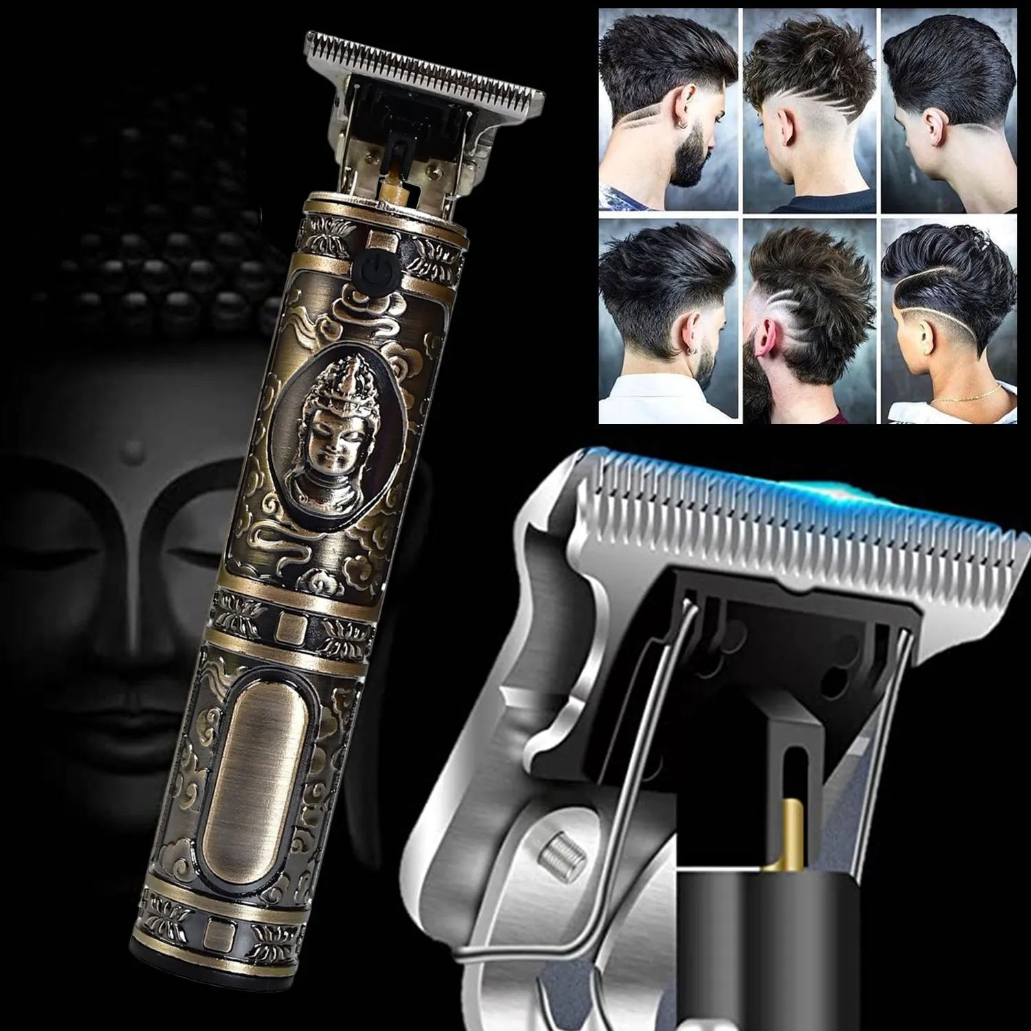 ?Electric shaving machine dry shaving for men - hair shaving and trimming beard With adjustable blade clipper.