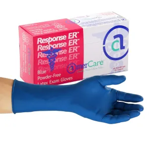 Exam Grade Powder-Free Latex Response ER Gloves (S-XXL), Case of 500