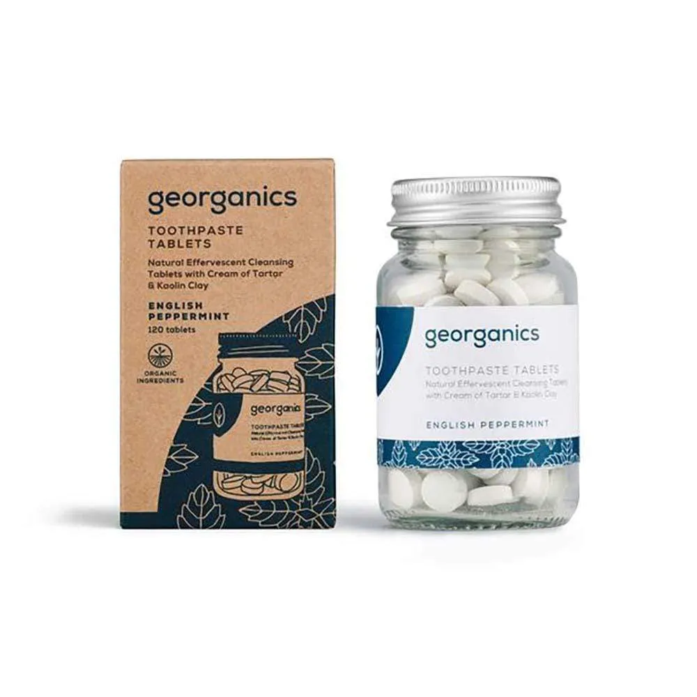 Georganics Toothpaste Tablets - English Peppermint