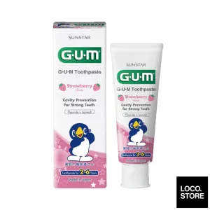 Gum Kids Toothpaste Strawberry For 2-6Yrs 70G