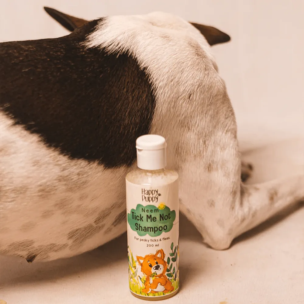 Happy Puppy Organic Tick Me Not Shampoo Neem for Dogs and Cats