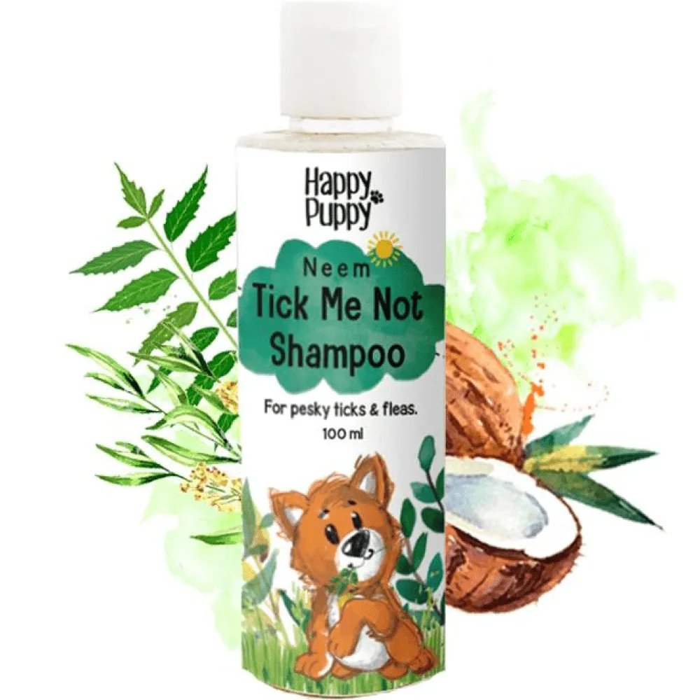 Happy Puppy Organic Tick Me Not Shampoo Neem for Dogs and Cats