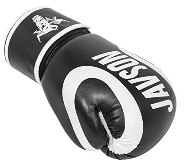 JAVSON BOXING GLOVES TODA SERIES HOOK & LOOP BLACK/WHITE