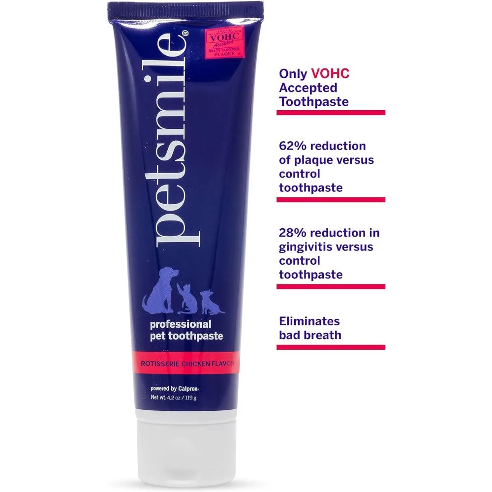 KOHE-VERSARY 10% OFF: Petsmile Professional Rotisserie Chicken Flavour Toothpaste For Cats & Dogs 4.2oz