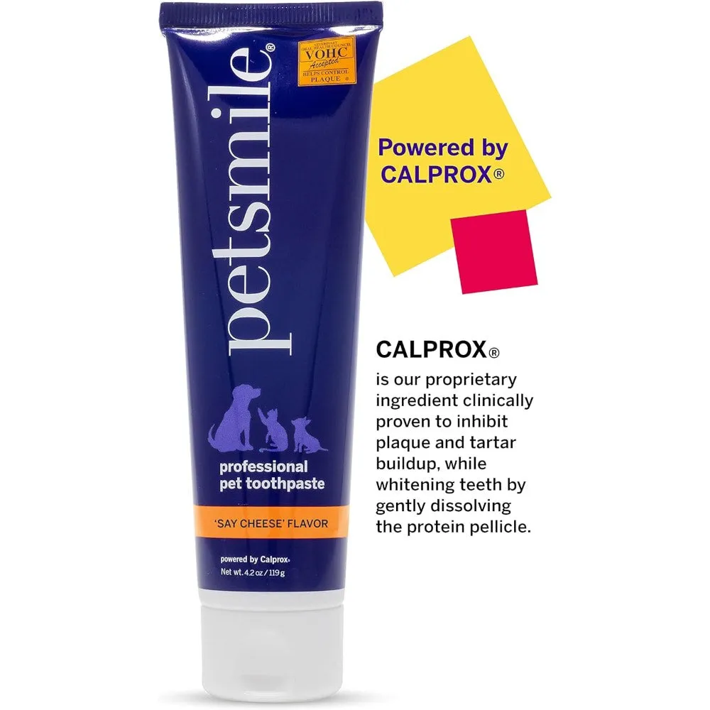 KOHE-VERSARY 10% OFF: Petsmile Professional Say Cheese Flavour Toothpaste For Cats & Dogs 4.2oz