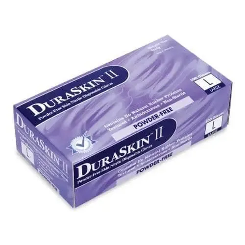 LIBERTY - Duraskin 4mil Nitrile Gloves, Blue - L