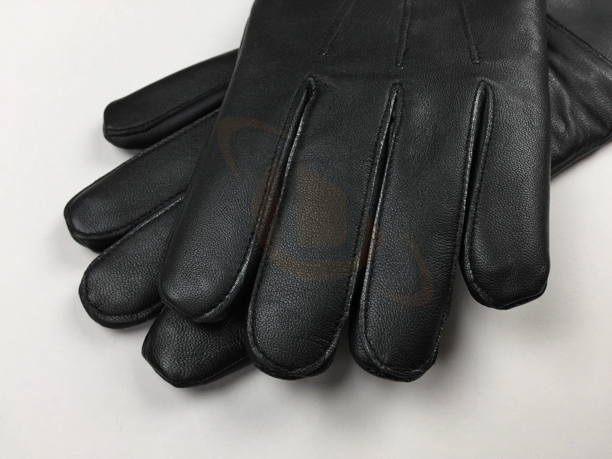 Masonic Piper Drummer Leather Gauntlets/Gloves Black Soft Leather Knight Templar