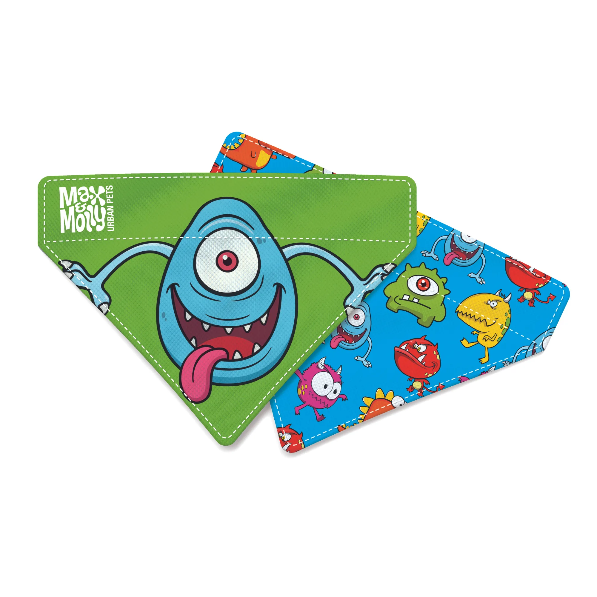 Max & Molly Bandana Monster For Cas and Dogs Large