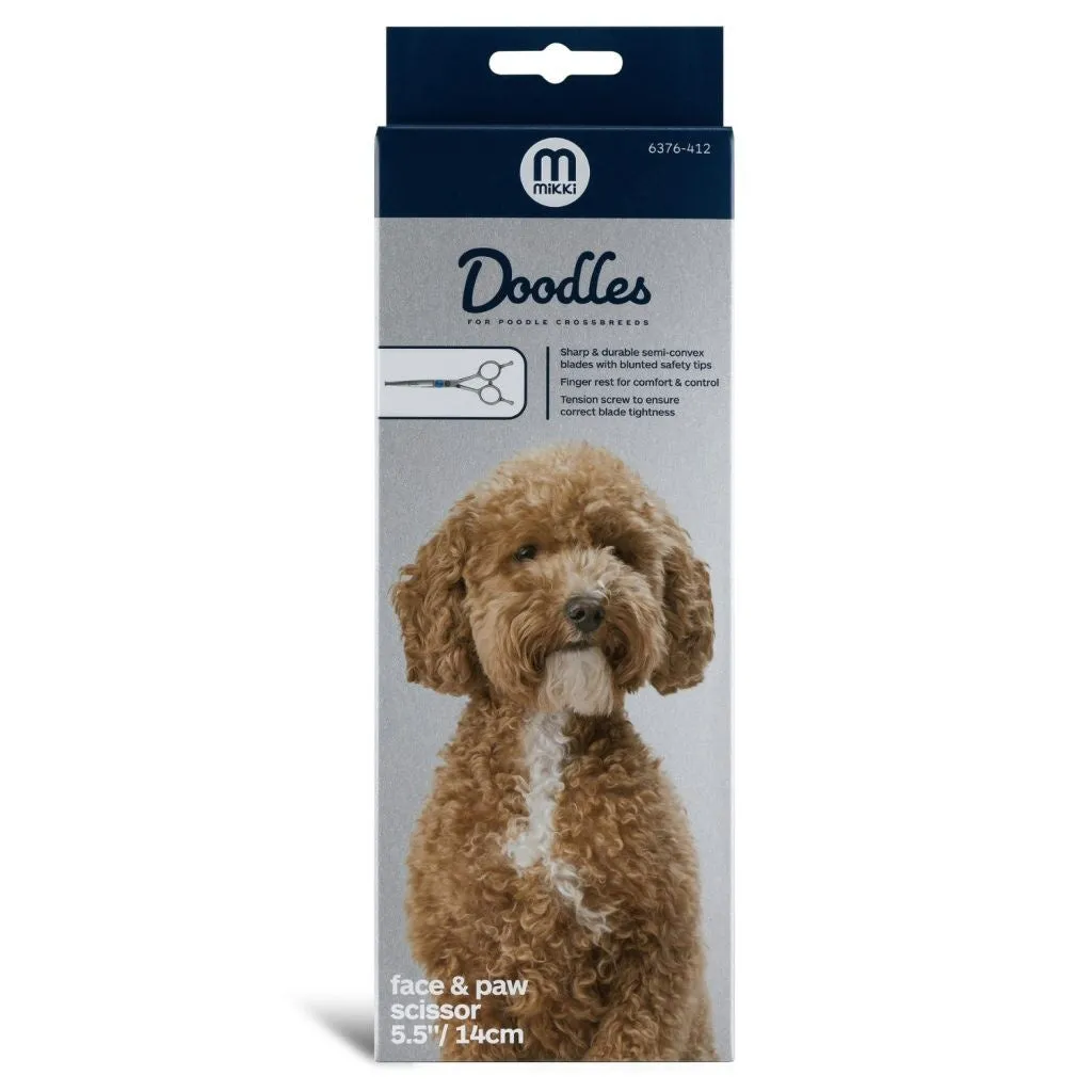 Mikki Doodles Dog Face and Paw Thinner Scissors 14cm