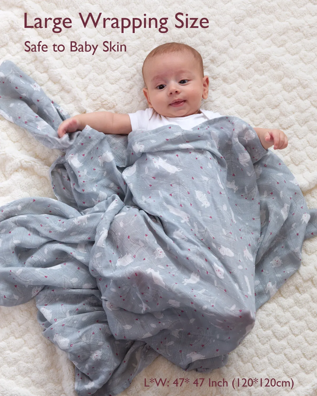 Momcozy Softness Upgrade Muslin Swaddle Blankets