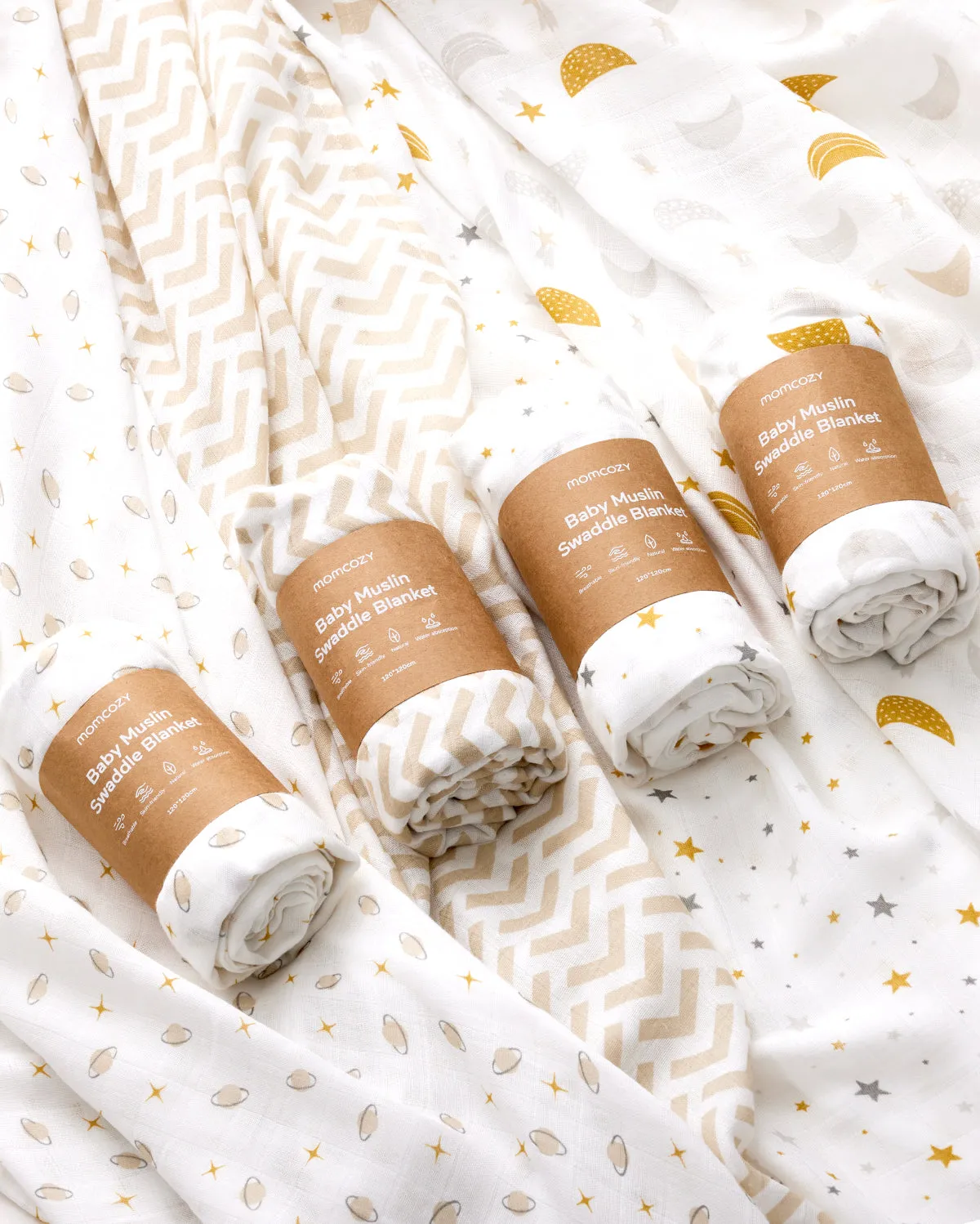 Momcozy Softness Upgrade Muslin Swaddle Blankets