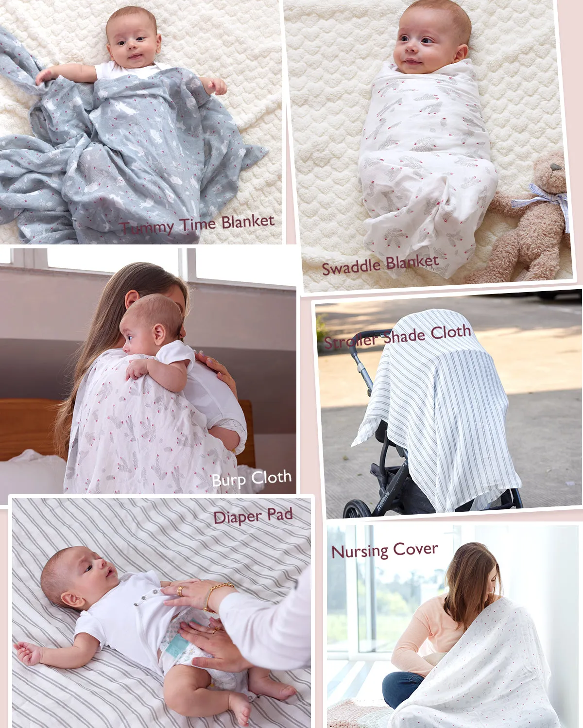 Momcozy Softness Upgrade Muslin Swaddle Blankets