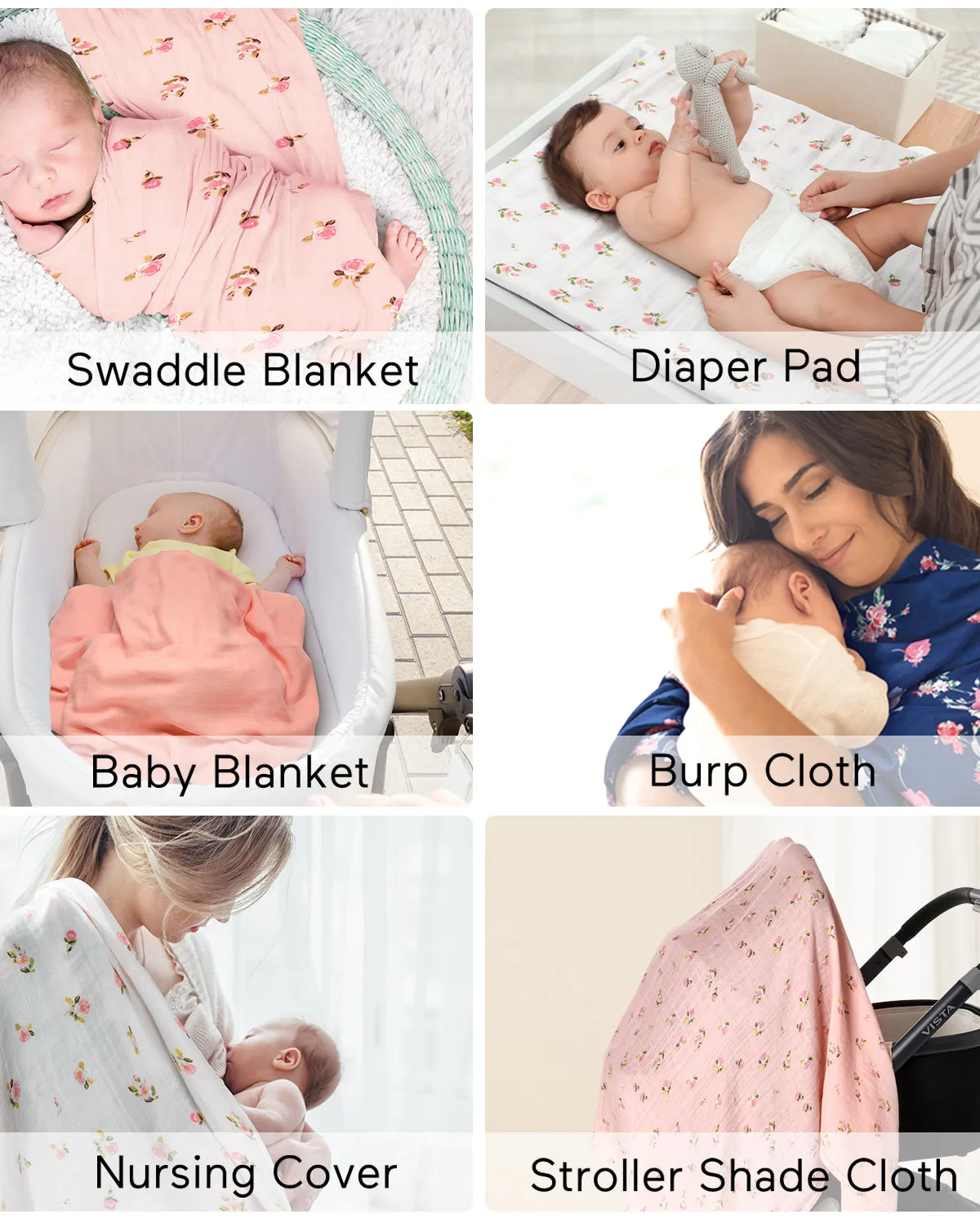 Momcozy Softness Upgrade Muslin Swaddle Blankets