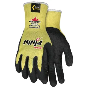 N96930XXL MCR Safety Ninja Cut Resistant Gloves, Kevlar, 2X-Large, Black