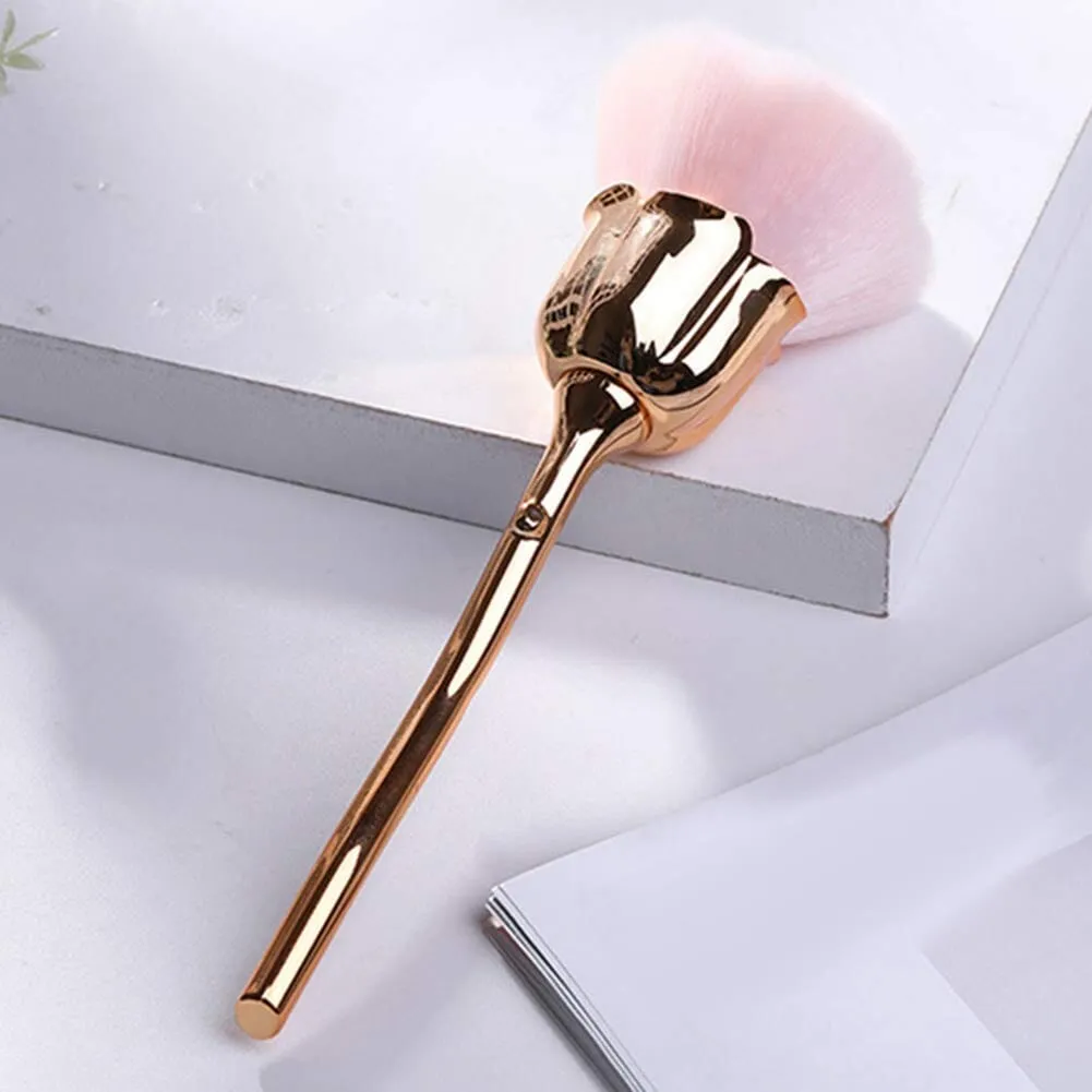 Nail Dusting Brush ~ Beautiful Rose Shape