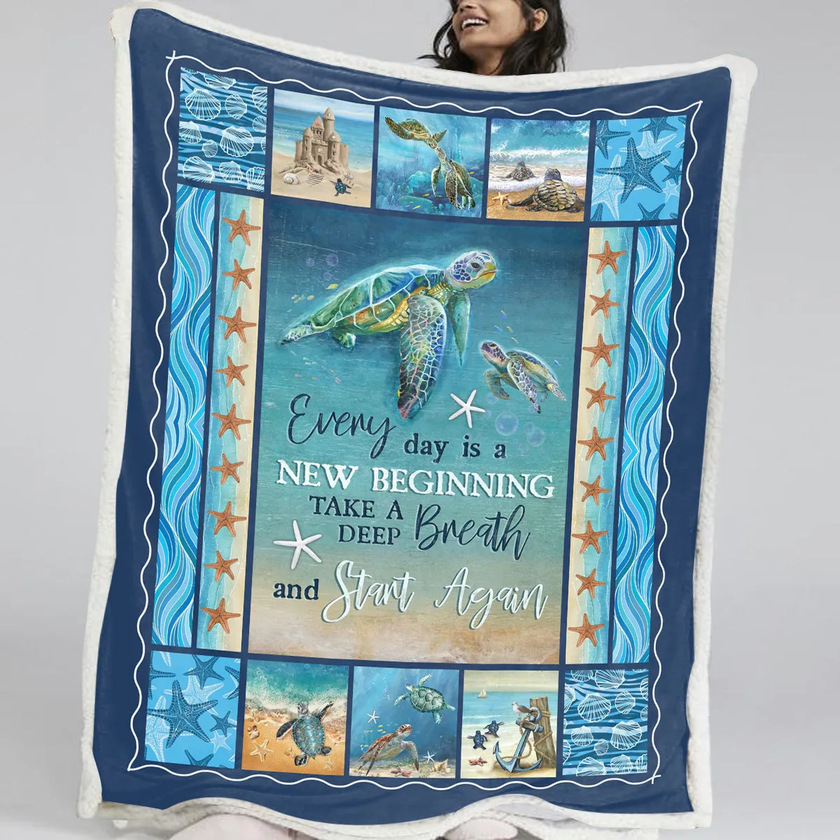 New Beginning Soft Sherpa Blanket