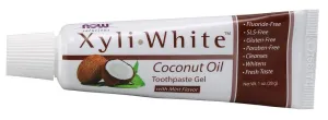 Now Foods XyliWhite Coconut Oil Toothpaste Gel 1 oz Gel