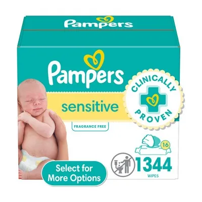 Open Box - Pampers Baby Wipes - Sens - 1344ct