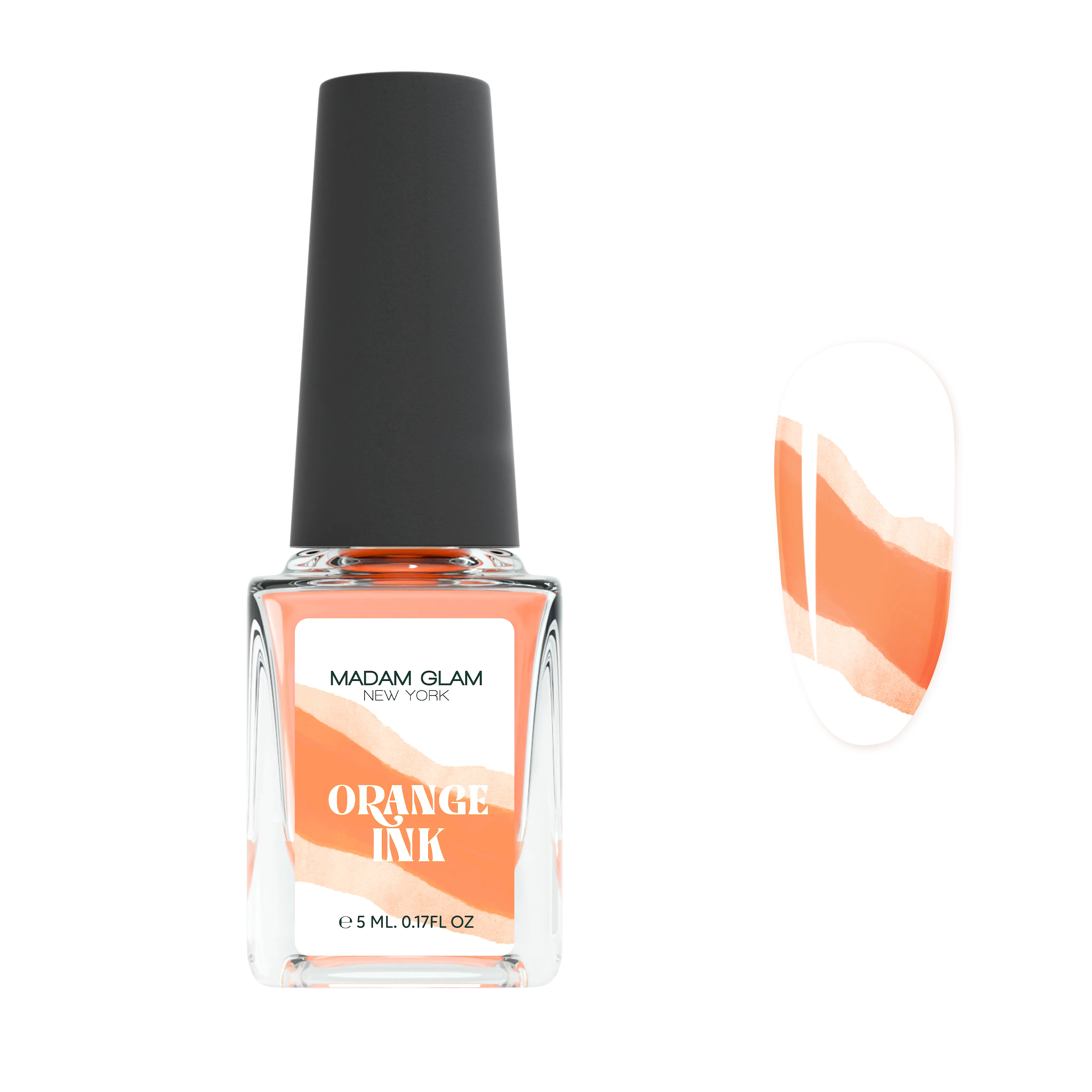 Orange Nail Art Ink