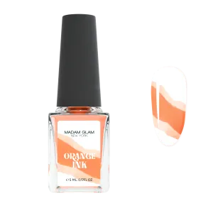 Orange Nail Art Ink