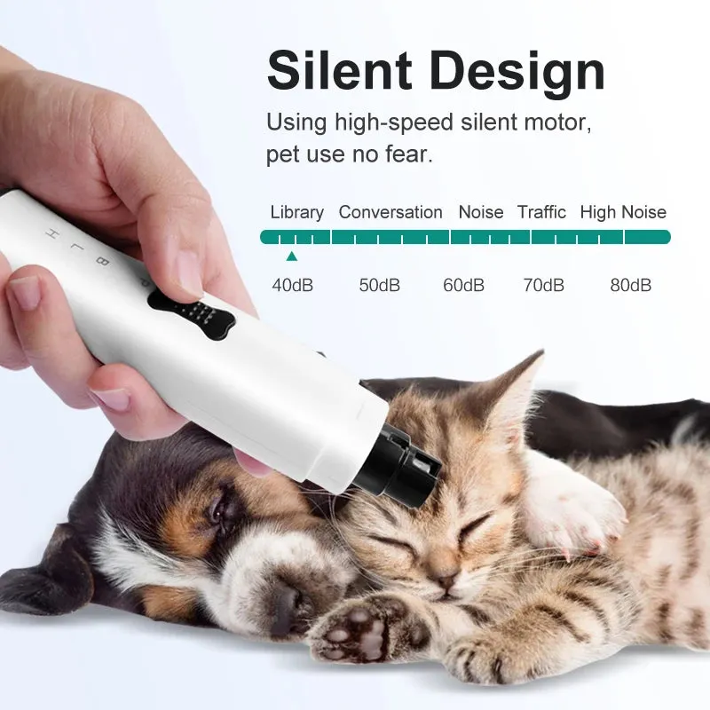 PetAffairs Rechargeable Painless Pet Nail Clippers