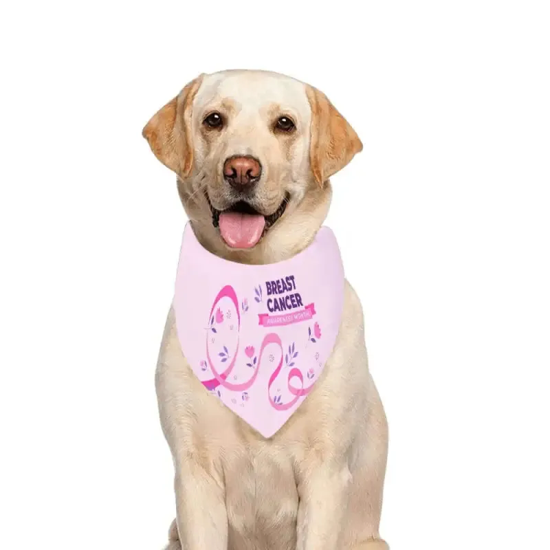 Pink Bandana for Dogs Supporting Breast Cancer Awareness