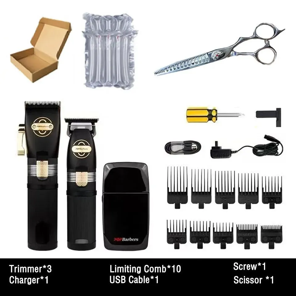 Pop Barbers P800 P700 P600 Hair Clipper Hair Trimmer for Men Professional Barber Hair Cutting Machine Finishing Haircut