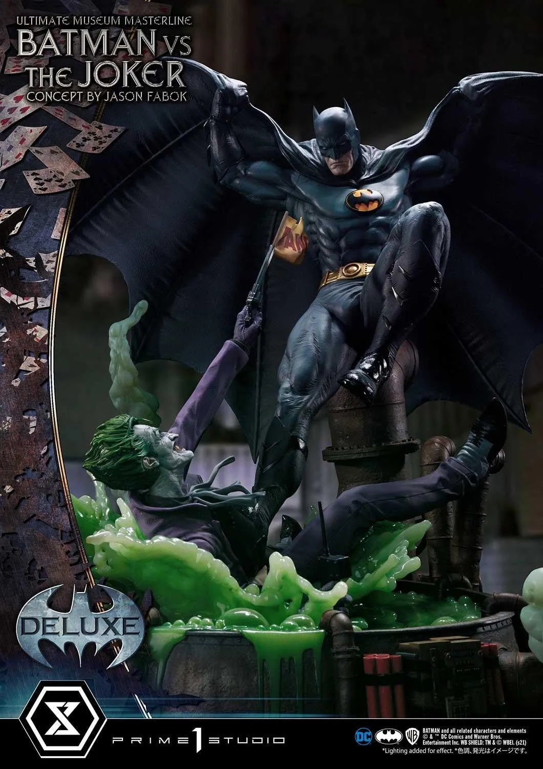 PRE-ORDER: Prime 1 Ultimate Museum Masterline Batman (Comics) Batman Versus The Joker (Concept By Jason Fabok) Deluxe Bonus Version 1/3 Scale Statue