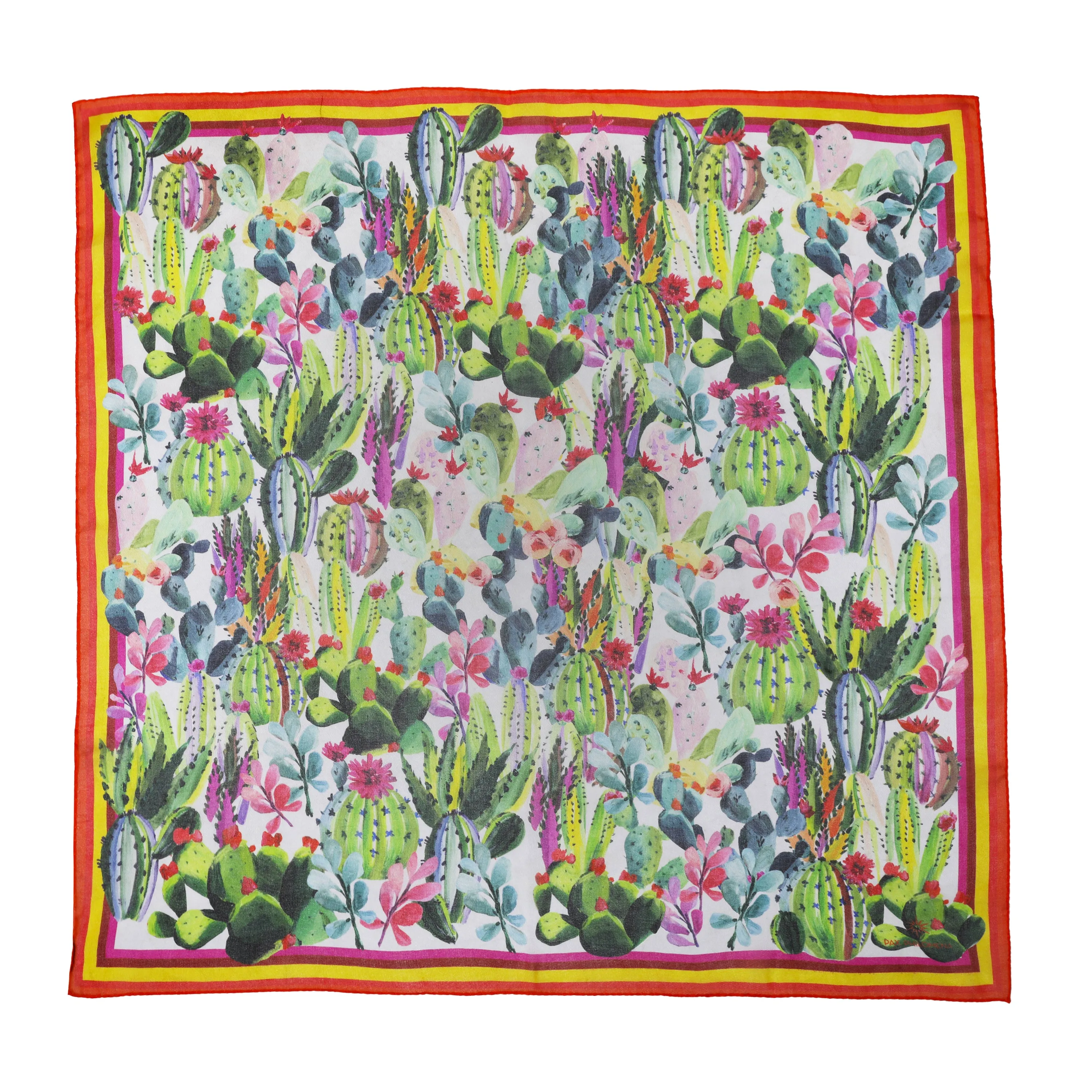 Primavera Italian Silk Chiffon Scarf