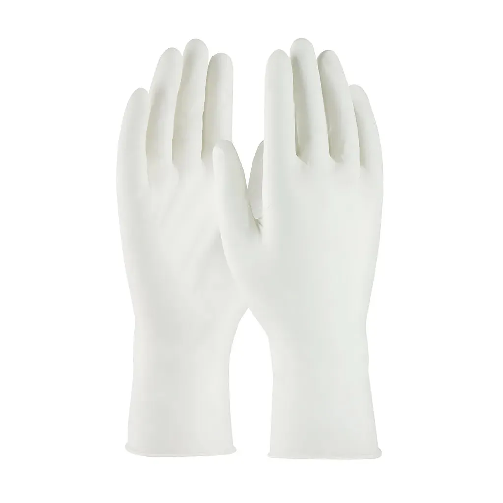 QRP Q095-2X Single Use Class 100 Cleanroom Nitrile Glove with Finger Textured Grip - 9.5"