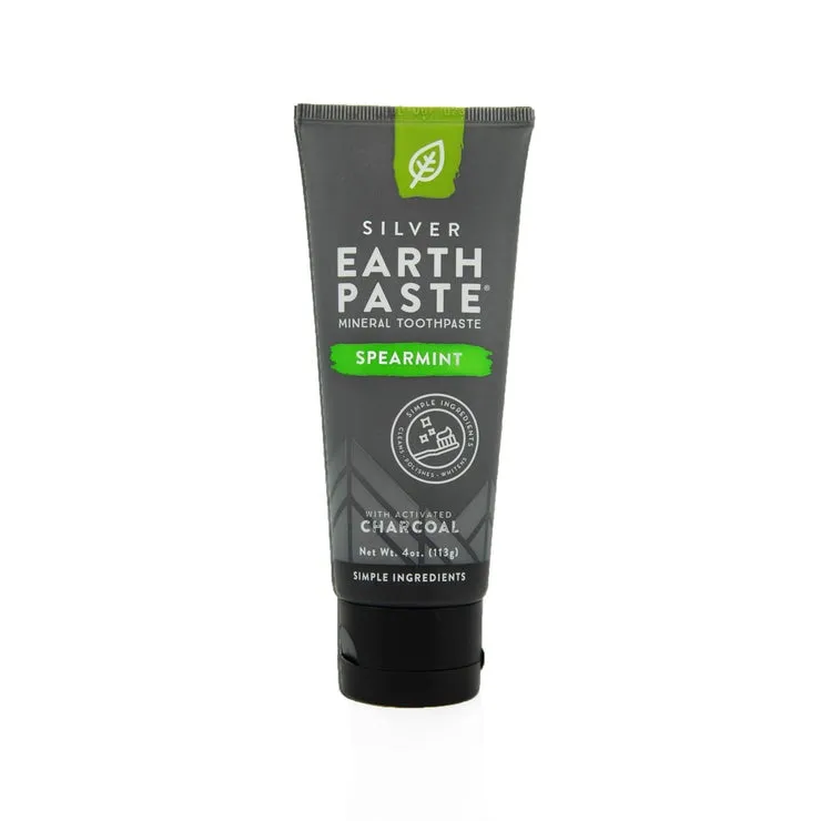 Redmond Earthpaste Toothpaste With Silver Spearmint And Charcoal